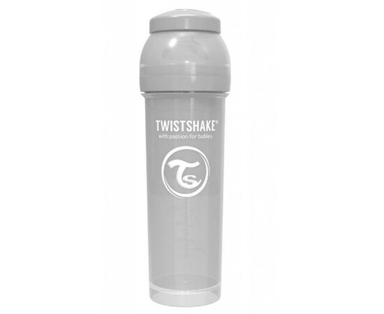 Бутылочка для кормления Twistshake антиколиковая 330 мл, серая (69875)