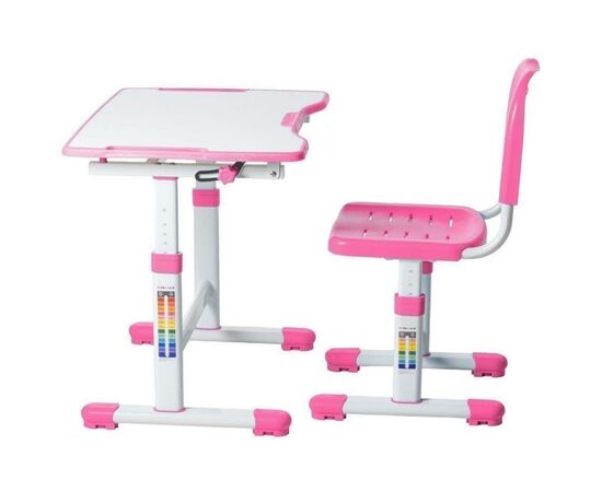 Парта со стулом FunDesk Sole II Pink (221907), изображение 2 Парта со стулом FunDesk Sole II Pink (221907), изображение 2