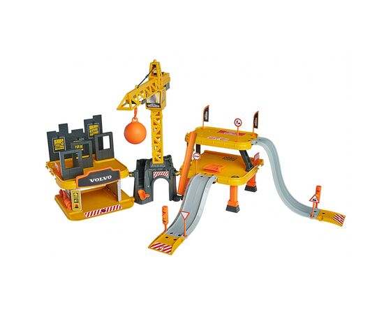 Ігровий набір Majorette Креатикс Будівництво з технікою Вольво з 5 машинками (2050032), зображення 2 Ігровий набір Majorette Креатикс Будівництво з технікою Вольво з 5 машинками (2050032), зображення 2