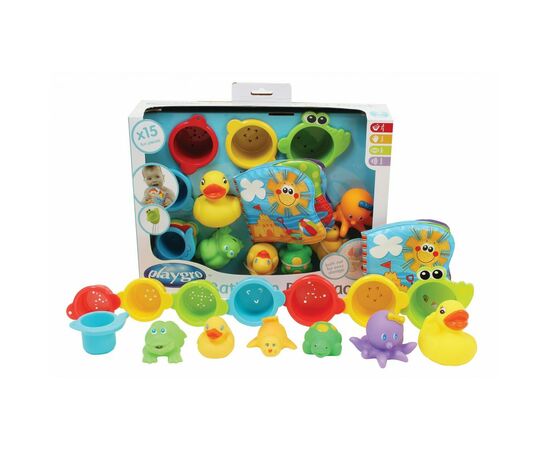 Игрушка для ванной Playgro Подарочный набор для воды 15 эл (25245)