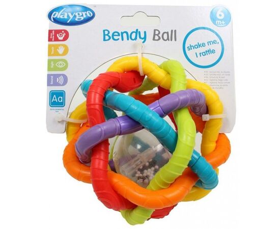 Погремушка Playgro Сгибающийся мячик (от 6 мес.) (29989), изображение 2 Погремушка Playgro Сгибающийся мячик (от 6 мес.) (29989), изображение 2