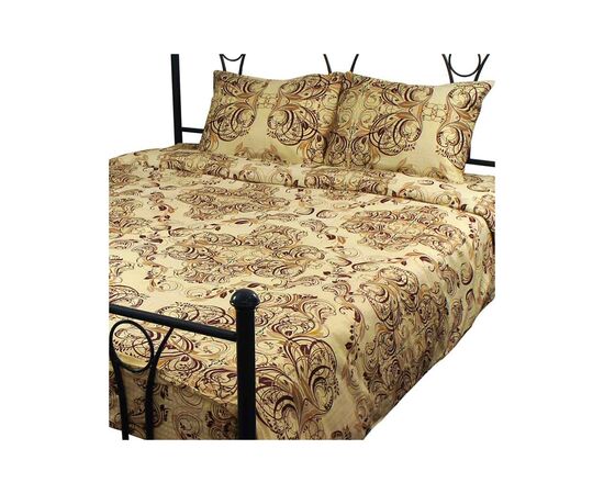 Постільна білизна Руно Сатин сімейний (6.137К_40-0485 Beige Brown)