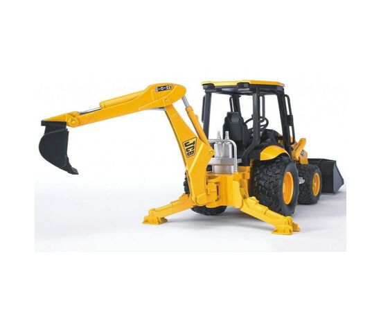 Спецтехника Bruder Дорожный погрузчик с экскаватором JCB MIDI CX М1:16 (02427), изображение 5