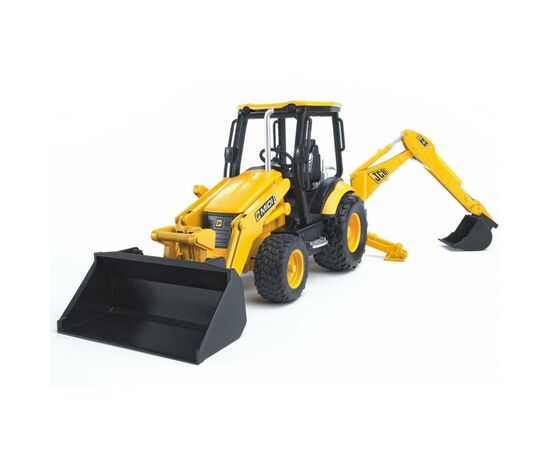 Спецтехника Bruder Дорожный погрузчик с экскаватором JCB MIDI CX М1:16 (02427), изображение 6