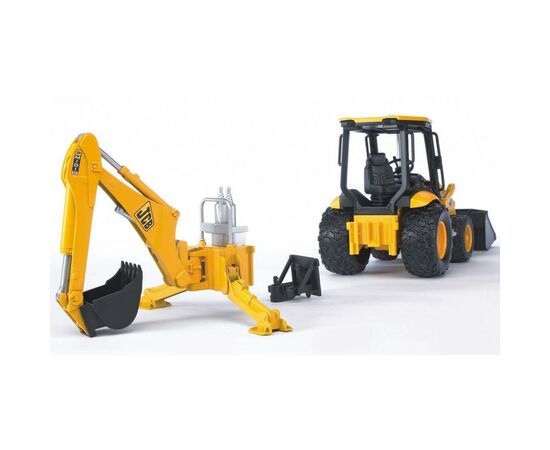Спецтехника Bruder Дорожный погрузчик с экскаватором JCB MIDI CX М1:16 (02427), изображение 7