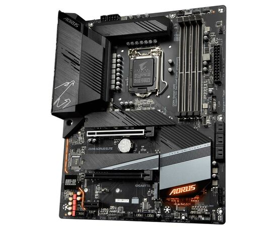 Материнская плата GIGABYTE Z590 AORUS ELITE, изображение 3 Материнская плата GIGABYTE Z590 AORUS ELITE, изображение 3