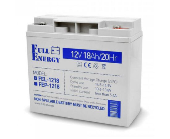 Батарея до ДБЖ Full Energy 12В 18Ач (FEL-1218)