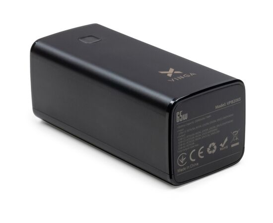 Батарея универсальная Vinga 20000 mAh 65W QC+PD (VPB2065), изображение 5 Батарея универсальная Vinga 20000 mAh 65W QC+PD (VPB2065), изображение 5