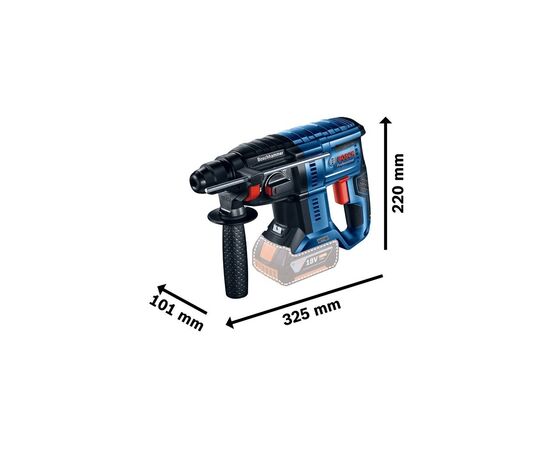 Перфоратор Bosch GBH 180-LI, 2х4Ah, 18, 2 Дж, 2.3 кг (0.611.911.121), изображение 5 Перфоратор Bosch GBH 180-LI, 2х4Ah, 18, 2 Дж, 2.3 кг (0.611.911.121), изображение 5