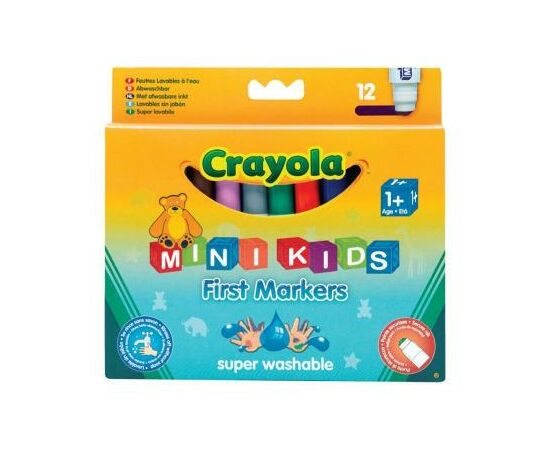 Набір для творчості Crayola 12 легко смываемых широких фломастеров (8325)