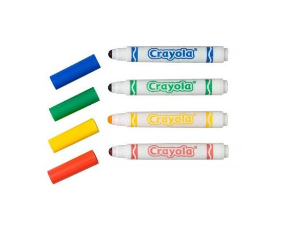 Набор для творчества Crayola 8 легко смываемых широких фломастеров (8324), изображение 3 Набор для творчества Crayola 8 легко смываемых широких фломастеров (8324), изображение 3