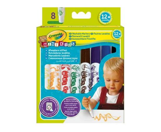 Набор для творчества Crayola 8 легко смываемых широких фломастеров (8324)