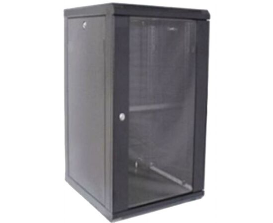 Шкаф настенный Hypernet 18U 19" 600x450 (WMNC-18U-FLAT-BLACK)