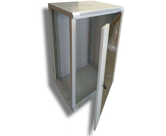 Шафа настінна Hypernet 18U 19" 600x450 (WMNC-18U-FLAT), зображення 2 Шафа настінна Hypernet 18U 19" 600x450 (WMNC-18U-FLAT), зображення 2