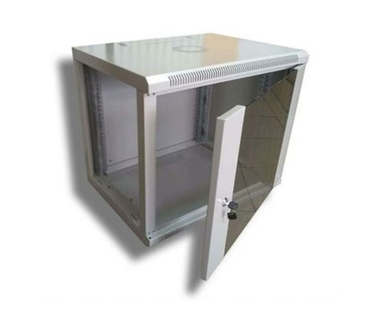 Шкаф настенный Hypernet 9U 19" 600x500 (WMNC-500-9U-FLAT), изображение 2 Шкаф настенный Hypernet 9U 19" 600x500 (WMNC-500-9U-FLAT), изображение 2