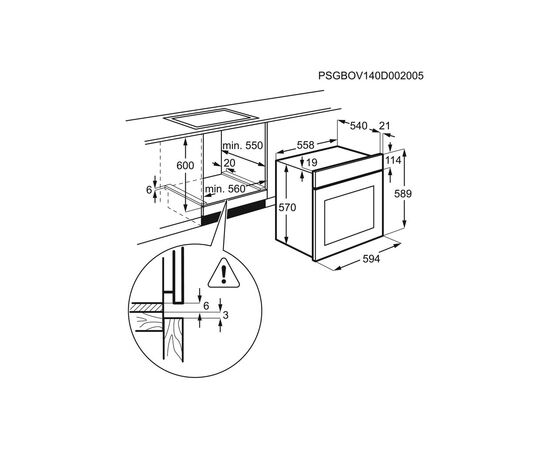 Духовой шкаф Electrolux OEF5C50Z, изображение 8 Духовой шкаф Electrolux OEF5C50Z, изображение 8
