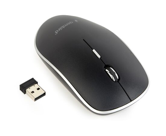 Мишка Gembird MUSW-4BS-01 Wireless Black (MUSW-4BS-01), зображення 2 Мишка Gembird MUSW-4BS-01 Wireless Black (MUSW-4BS-01), зображення 2