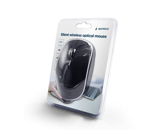 Мишка Gembird MUSW-4BS-01 Wireless Black (MUSW-4BS-01), зображення 3 Мишка Gembird MUSW-4BS-01 Wireless Black (MUSW-4BS-01), зображення 3