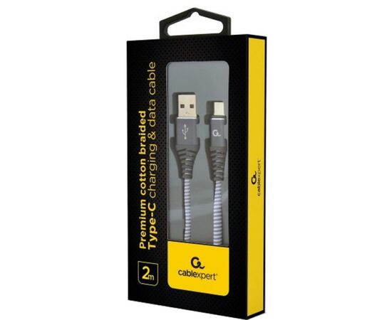 Дата кабель USB 2.0 AM to Type-C 2.0m Cablexpert (CC-USB2B-AMCM-2M-WB2), изображение 2 Дата кабель USB 2.0 AM to Type-C 2.0m Cablexpert (CC-USB2B-AMCM-2M-WB2), изображение 2