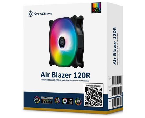 Кулер для корпуса Silver Stone SST-AB120R-ARGB, изображение 6 Кулер для корпуса Silver Stone SST-AB120R-ARGB, изображение 6