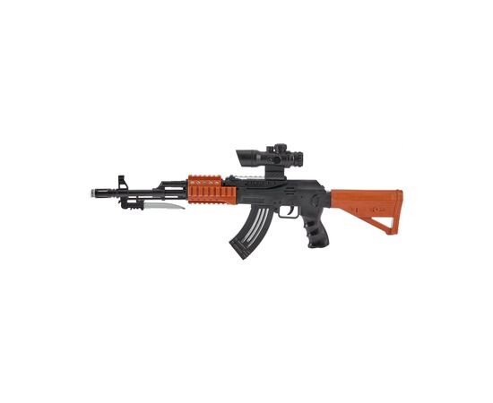 Іграшкова зброя ZIPP Toys Автомат світлозвуковою AK47, чорний (827B), зображення 2 Іграшкова зброя ZIPP Toys Автомат світлозвуковою AK47, чорний (827B), зображення 2