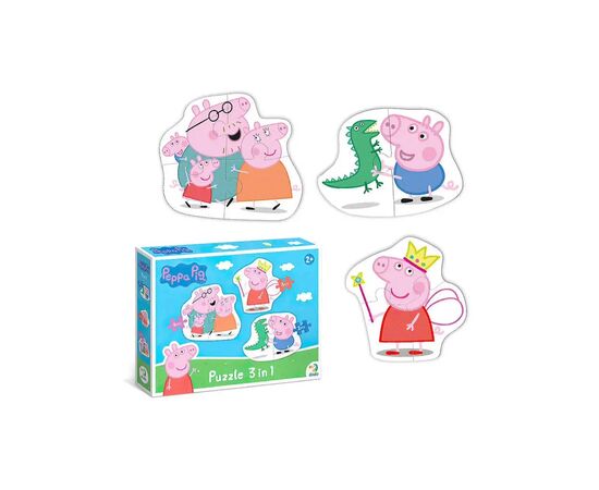 Пазл DoDo 3 в 1 Peppa Pig (200338)