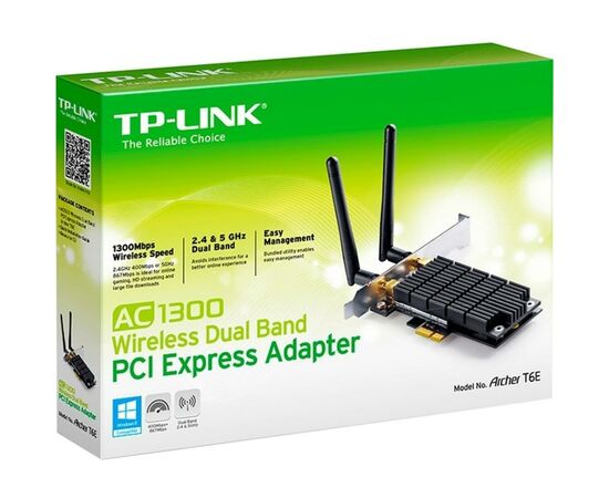 Мережева карта Wi-Fi TP-Link Archer-T6E, зображення 6 Мережева карта Wi-Fi TP-Link Archer-T6E, зображення 6