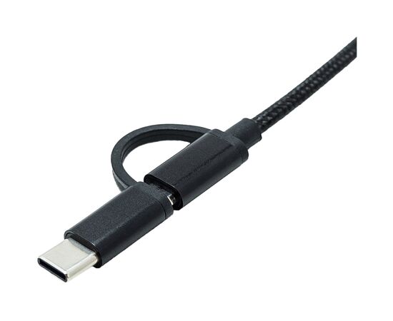 Переходник OTG AC-150 2in1 USB 3.0 - MicroUSB USB Type-C Black XoKo (AC-150-BK), изображение 3 Переходник OTG AC-150 2in1 USB 3.0 - MicroUSB USB Type-C Black XoKo (AC-150-BK), изображение 3