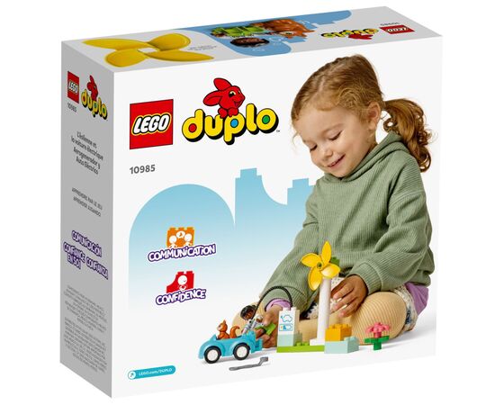 Конструктор LEGO DUPLO Town Ветровая турбина и электромобиль 16 деталей (10985), изображение 5