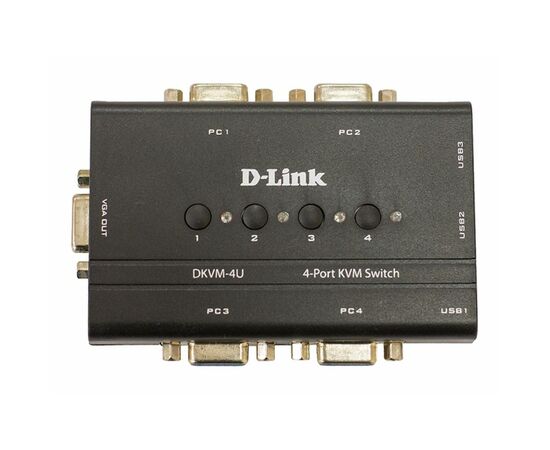 Комутатор KVM D-Link DKVM-4U, зображення 4 Комутатор KVM D-Link DKVM-4U, зображення 4