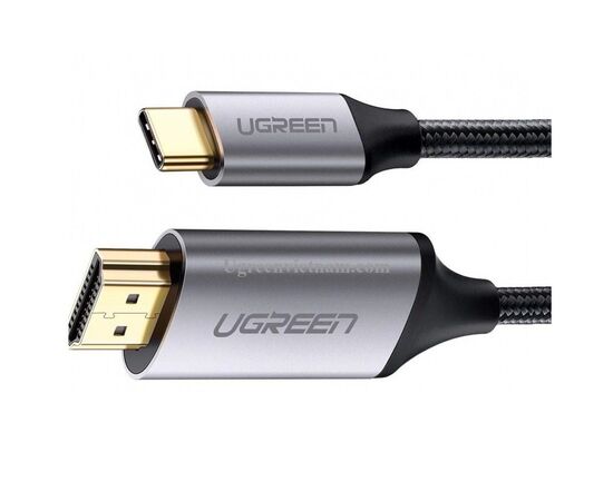 Переходник Ugreen Type-C M to HDMI M 1.5m MM142 Alum. (Gray\Black) (50570)
