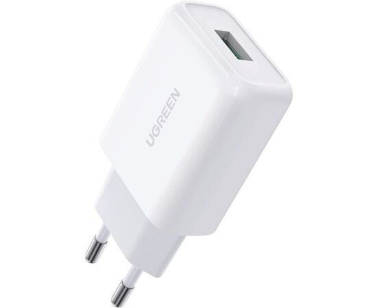 Зарядний пристрій Ugreen CD122 18W USB QC 3.0 Charger (White) (10133)