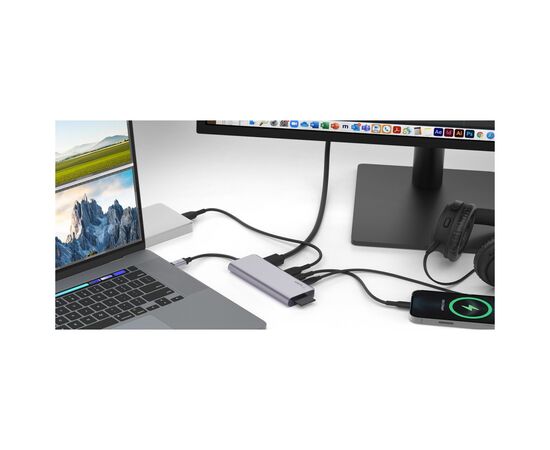 Концентратор Belkin USB-C 7-in-1 Multiport Dock (AVC009BTSGY), изображение 2 Концентратор Belkin USB-C 7-in-1 Multiport Dock (AVC009BTSGY), изображение 2