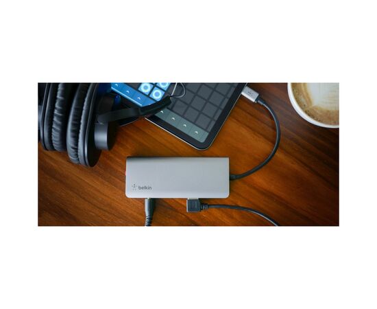 Концентратор Belkin USB-C 7-in-1 Multiport Dock (AVC009BTSGY), изображение 3 Концентратор Belkin USB-C 7-in-1 Multiport Dock (AVC009BTSGY), изображение 3