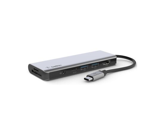 Концентратор Belkin USB-C 7-in-1 Multiport Dock (AVC009BTSGY), изображение 6 Концентратор Belkin USB-C 7-in-1 Multiport Dock (AVC009BTSGY), изображение 6