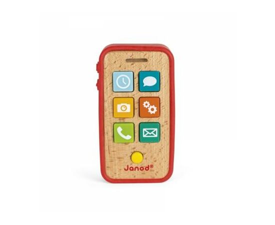 Розвиваюча іграшка Janod Телефон со звуком (J05334), зображення 3 Розвиваюча іграшка Janod Телефон со звуком (J05334), зображення 3