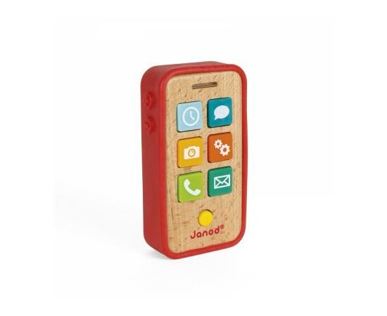 Розвиваюча іграшка Janod Телефон со звуком (J05334), зображення 4 Розвиваюча іграшка Janod Телефон со звуком (J05334), зображення 4