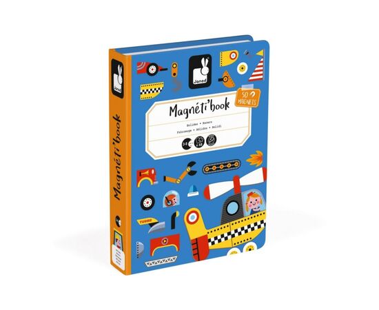 Развивающая игрушка Janod Магнитная книга Транспорт (J02715), изображение 4 Развивающая игрушка Janod Магнитная книга Транспорт (J02715), изображение 4