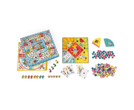 Настольная игра Janod 5 в 1 (J02742), изображение 2 Настольная игра Janod 5 в 1 (J02742), изображение 2