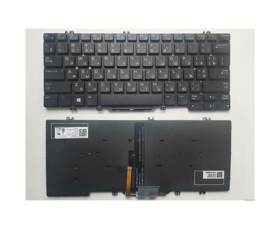 Клавіатура ноутбука Dell Latitude E7280/E7290/E7380/E7390 черн/подсв (A46137)
