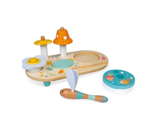 Розвиваюча іграшка Janod Sweet Pure Музичний столик (J05164), зображення 3 Розвиваюча іграшка Janod Sweet Pure Музичний столик (J05164), зображення 3