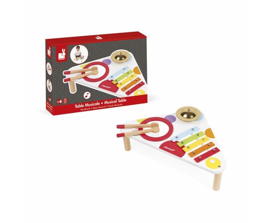 Музыкальная игрушка Janod Стол с ксилофоном (J07634), изображение 5 Музыкальная игрушка Janod Стол с ксилофоном (J07634), изображение 5