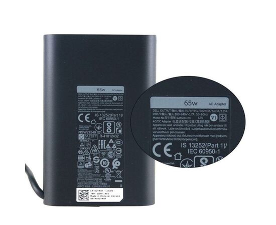Блок питания к ноутбуку Dell 65W Oval 20V разъем Type-C (HA65NM170 / A40243), изображение 2 Блок питания к ноутбуку Dell 65W Oval 20V разъем Type-C (HA65NM170 / A40243), изображение 2