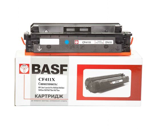 Картридж BASF HP LJ Pro M452dn/nw, M477fdn/Cyan CF411X (KT-CF411X)
