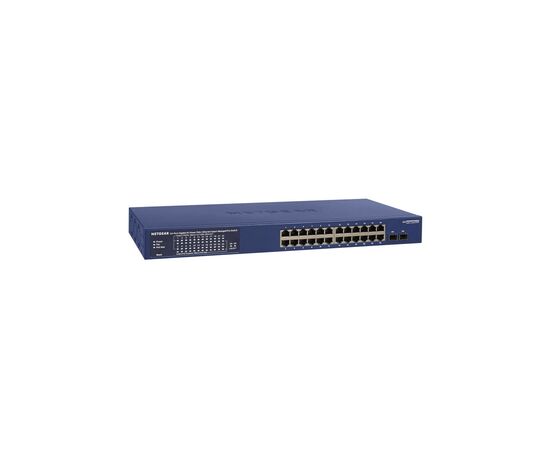 Коммутатор сетевой Netgear GS724TPP 24x1GE PoE+(380W), 2xSFP, керований (GS724TPP-100EUS), изображение 2 Коммутатор сетевой Netgear GS724TPP 24x1GE PoE+(380W), 2xSFP, керований (GS724TPP-100EUS), изображение 2