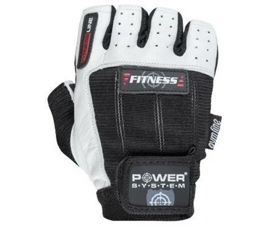 Рукавички для фітнесу Power System Fitness PS-2300 L Black/White (PS-2300_L_Black-White)
