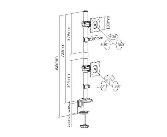 Кронштейн ITech MBS-21F, изображение 5 Кронштейн ITech MBS-21F, изображение 5