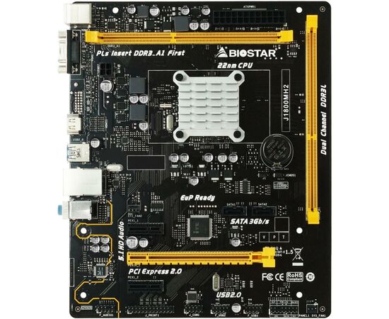 Материнская плата Biostar J1800MH2, изображение 2 Материнская плата Biostar J1800MH2, изображение 2