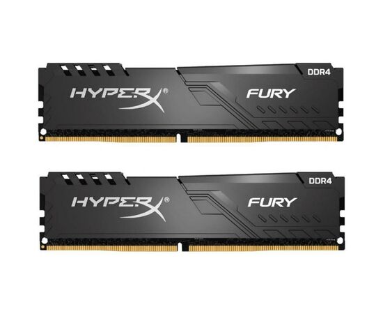 Модуль памяти для компьютера DDR4 64GB (2x32GB) 3200 MHz HyperX Fury Black Kingston Fury (ex.HyperX) (HX432C16FB3K2/64)