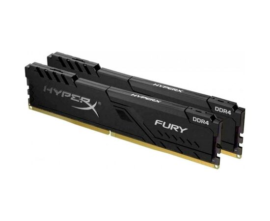 Модуль памяти для компьютера DDR4 32GB (2x16GB) 2666 MHz Fury Black Kingston Fury (ex.HyperX) (HX426C16FB4K2/32), изображение 2 Модуль памяти для компьютера DDR4 32GB (2x16GB) 2666 MHz Fury Black Kingston Fury (ex.HyperX) (HX426C16FB4K2/32), изображение 2